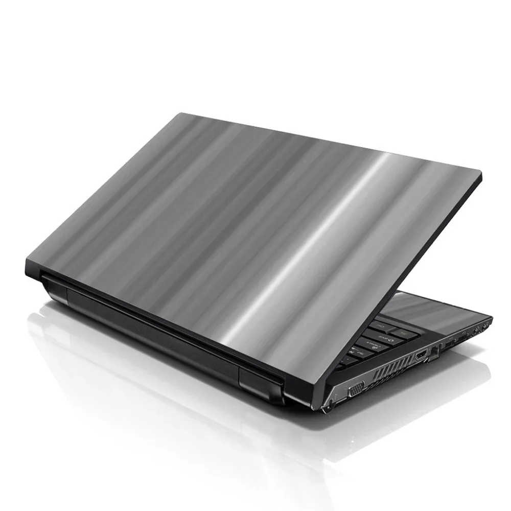 LSS 15.6 & 17.3 Inches Laptop Notebook Skin Sticker Decal - White Grey Simple